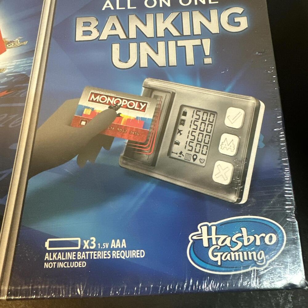 Hasbro Monopoly Super Electronic Banking Board Game  2020 - BRAND NEW SEALED - Picture 2 of 4